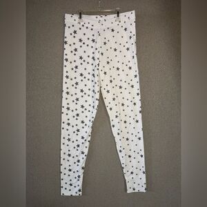 Spotted zebra size XXL white silver Star Print Leggings
